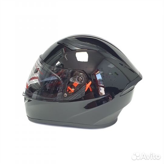 Шлем Ataki JK316 Solid черный глянцевый