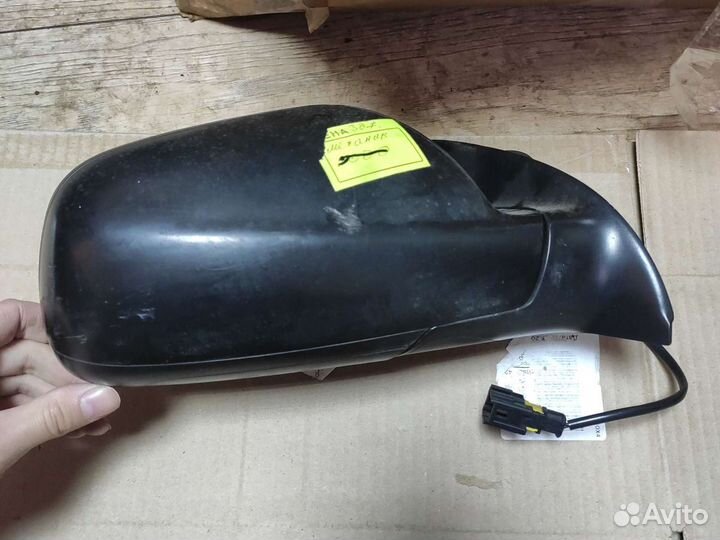 Зеркало пежо 307 правое черное(механическое)