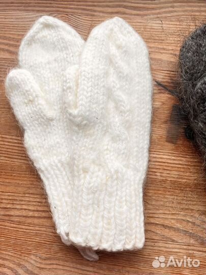 Варежки из собачьей шерсти