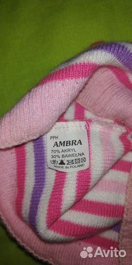 Шапка для девочки 4-6 лет