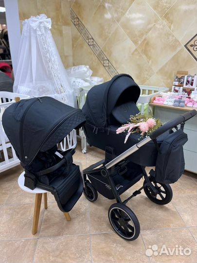 Коляска 2 в 1 Mowbaby zoom черный