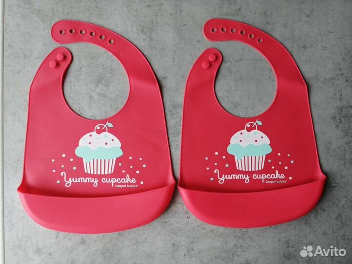 Слюнявчик нагрудник силиконовый