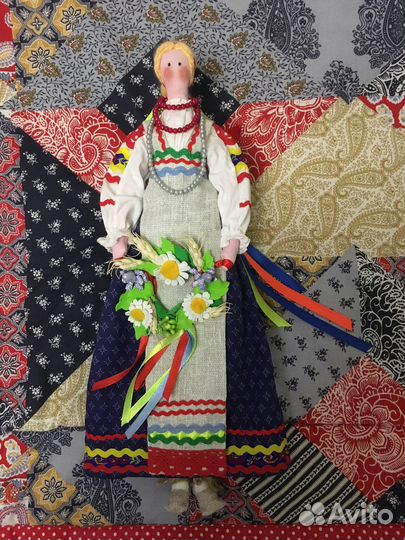 Текстильная кукла Тильда