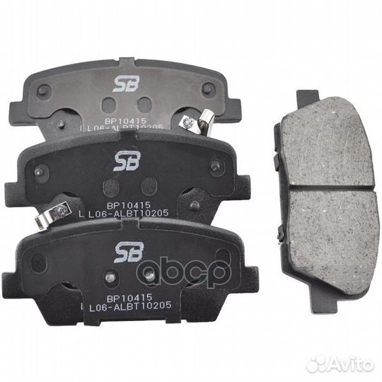 Колодки тормозные дисковые зад BP10415 SB