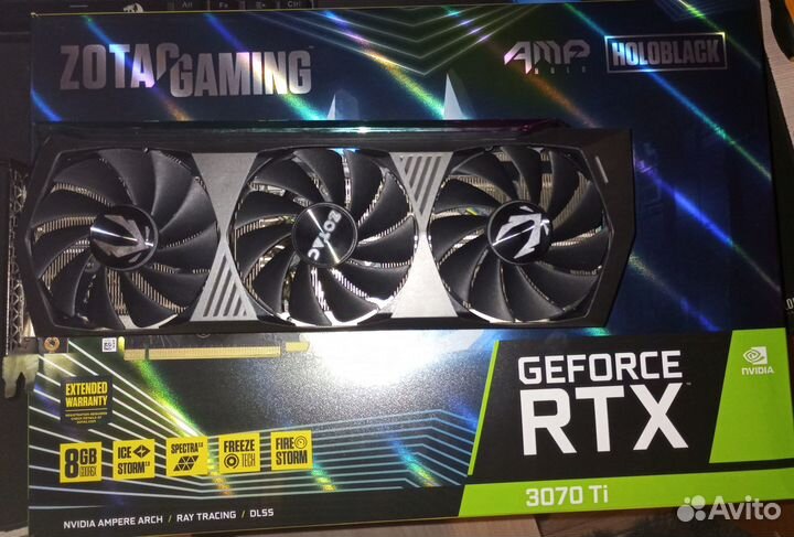 Видеокарта RTX 3070 TI Zotac AMP Holo