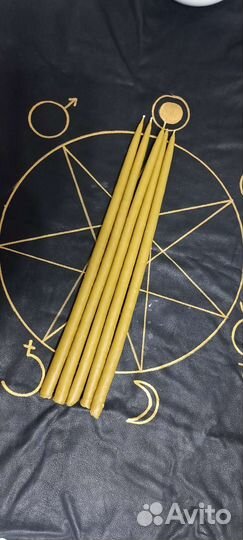 Свечи восковые ручной работы, маканки. 100 натур