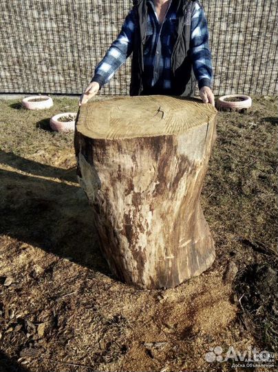 Колода для рубки мяса дубовая