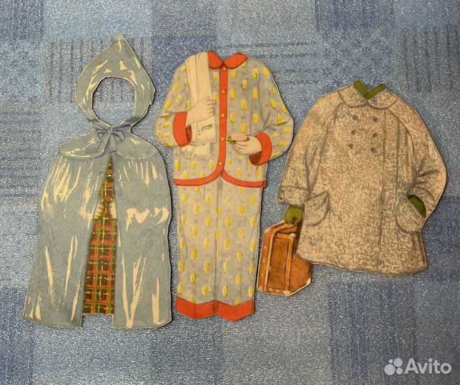 Картонная кукла с магнитом Наташа, СССР 1974 год