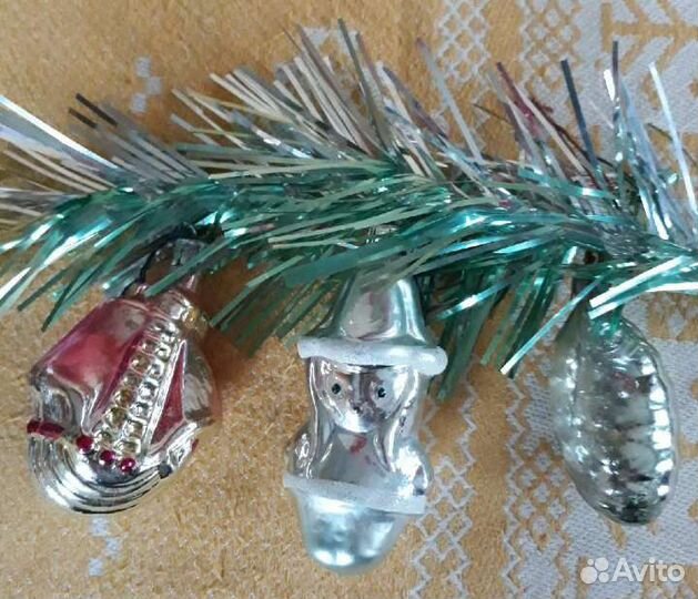 Наборы ёлочных игрушек СССР