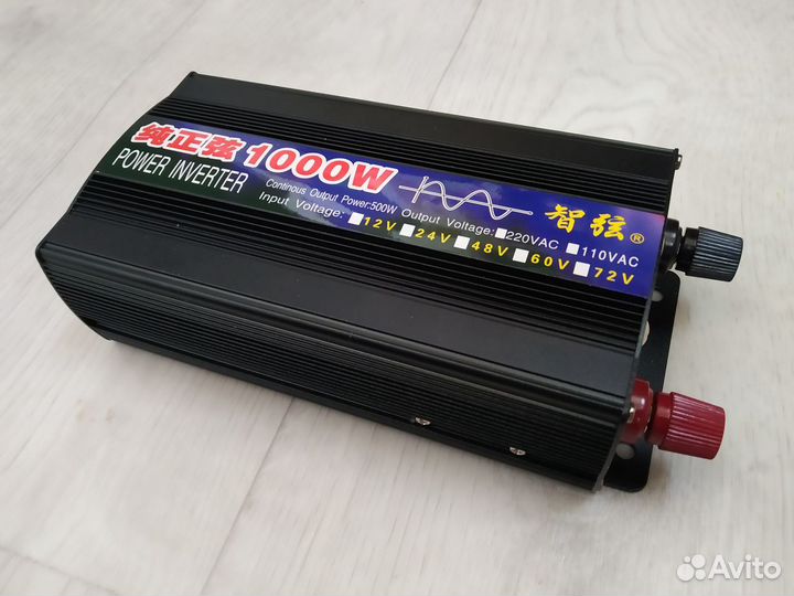 Инвертор 24 220 чистый синус 1000w