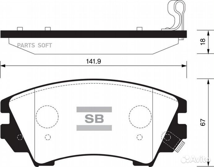 Sangsin brake SP2175 Колодки тормозные opel insignia 08/zafira 11/saab 9-5 10- R17 передние SP2175