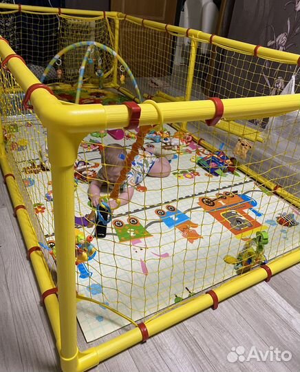 Большой детский манеж 2,5 на 2,5