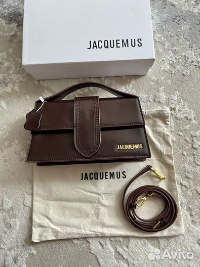 Сумка jacquemus тёмный коричневый