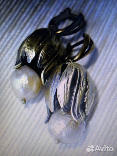 Серьги с жемчугом