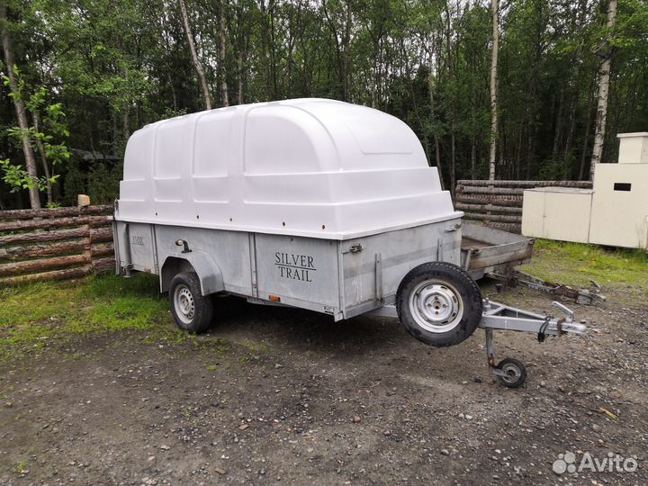 Финский прицеп 3,5х1,5 с пластиковой крышкой