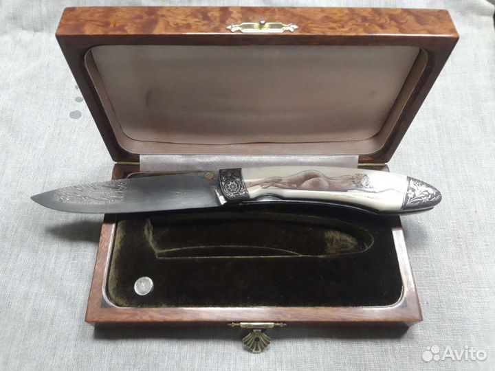 Нож складной ручной работы