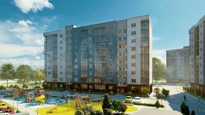 2-к. квартира, 61,7 м², 3/9 эт.