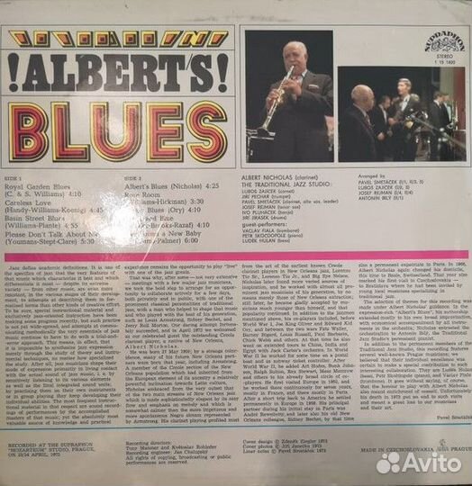 LP.Albert Nicholas – Albert's Blues - 1974