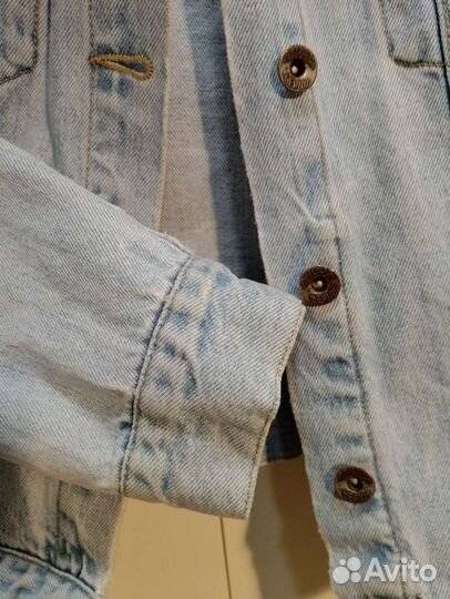 Джинсовая куртка pull bear женская