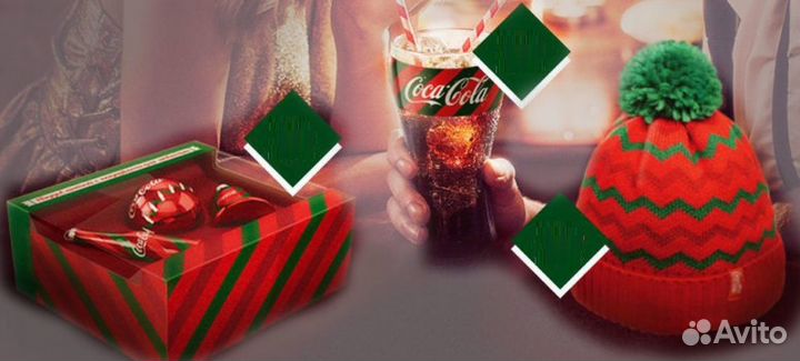 Стаканы Игрушки Шапка Coca cola