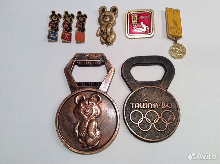 Значки, медали Олимпиада-80