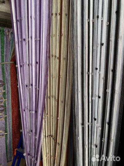 Нити кисия шторы