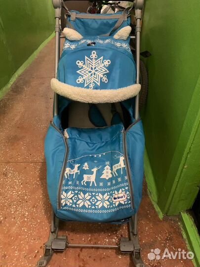 Коляска санки