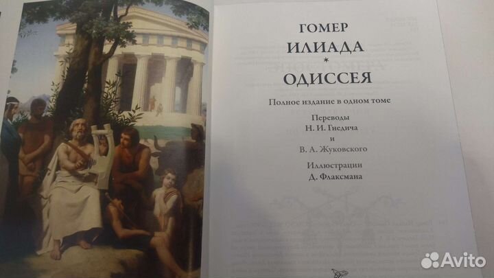 Гомер Илиада Одиссея подарочная книга
