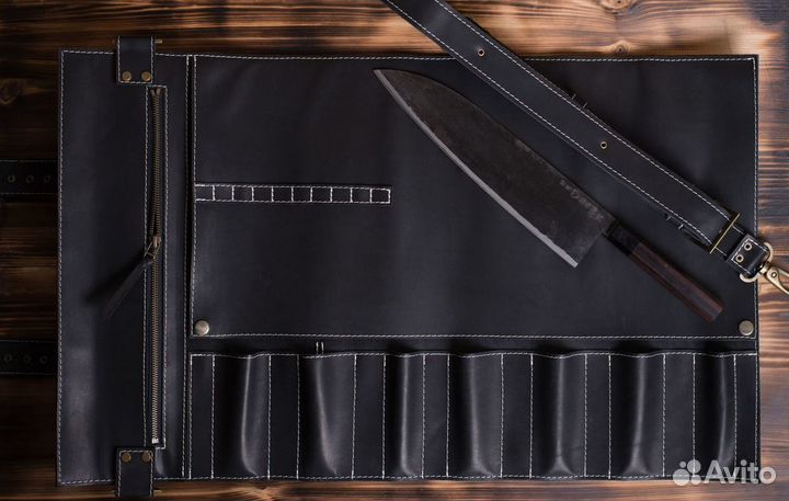 Скрутки для ножей из натуральной кожи