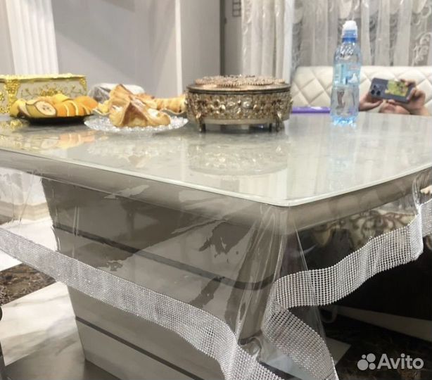 Скатерть на стол гибкое стекло 110х140