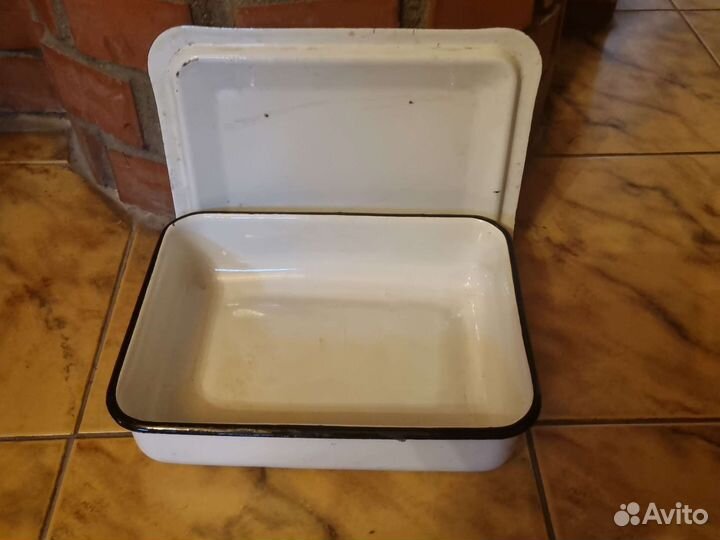 Лоток для холодца эмалированный СССР