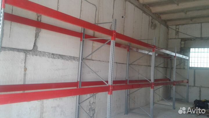 Стеллажи складские для фронтального хранения палет