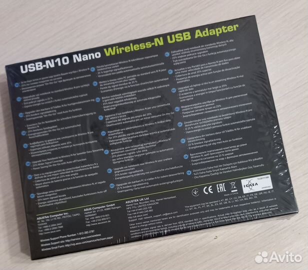 WI FI адаптер беспроводной Asus USB-N10 nano