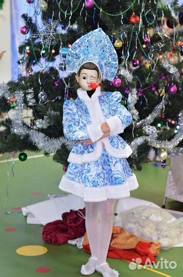 Новогодний костюм Снегурочка для девочки