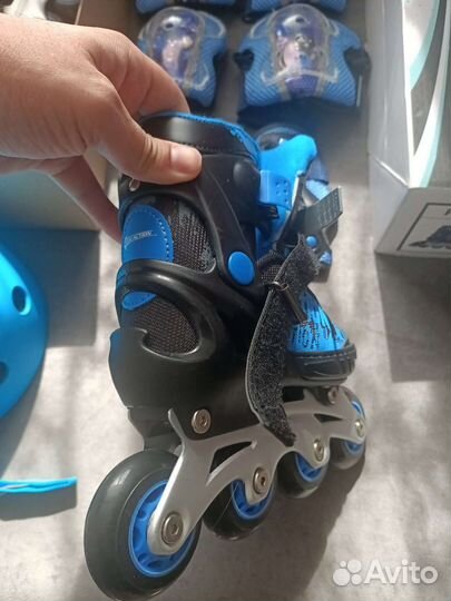 Роликовые коньки детские с защитой