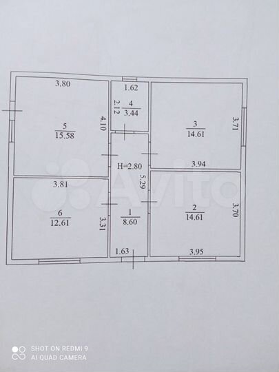 Дом 76 м² на участке 6 сот.