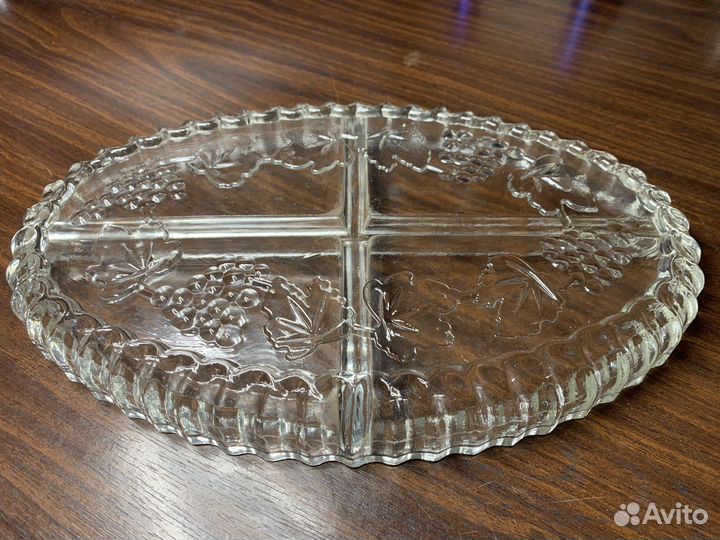 Хрустальное блюдо СССР