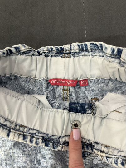 Джинсы на девочку 140-146