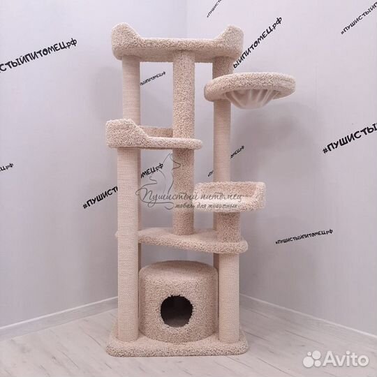 Домик с когтеточкой, комплекс для кошки