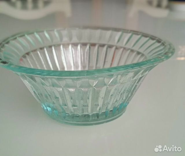 Вазочка цветное стекло СССР клеймо