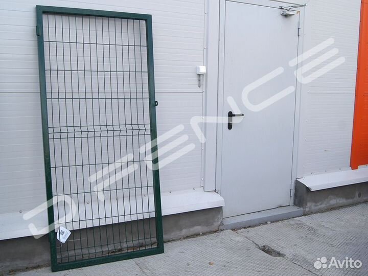 Калитка 0,87х1,9м для 3D забора, зелёная