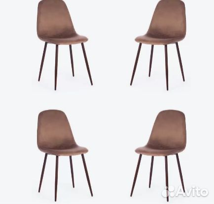 Стулья 4шт. TetChair breeze, вельветовая новые беж