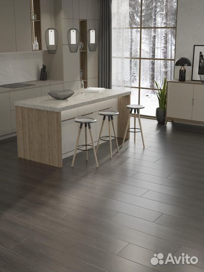 Ламинат Egger Дуб Шерман антрацит EPL186