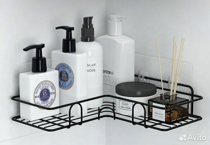 Полка навесная угловая для ванны