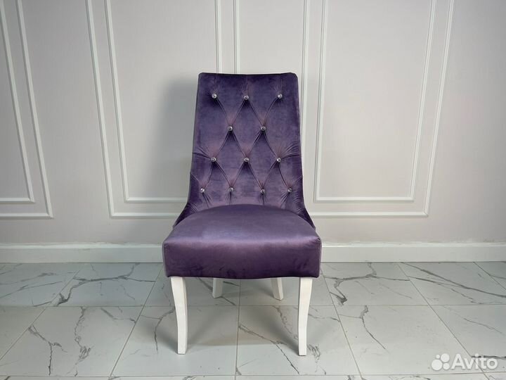 Стул в каретной стяжке Флоренция, сиреневый