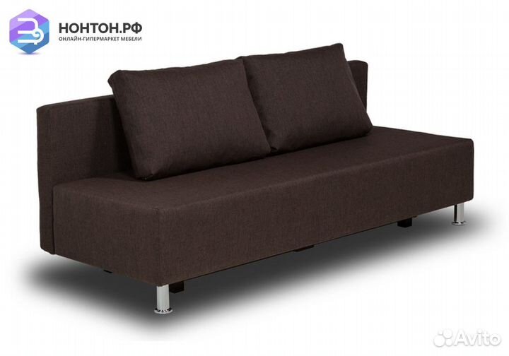 Диван еврокнижка Парма кофейный