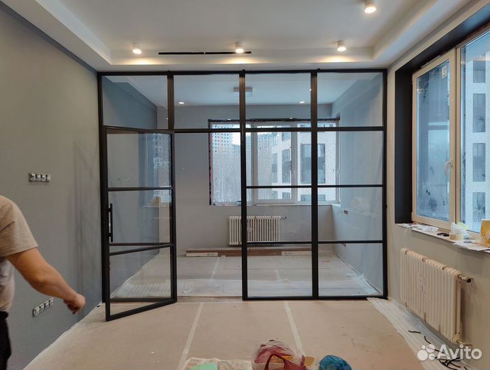 Межкомнатные перегородки из стекла