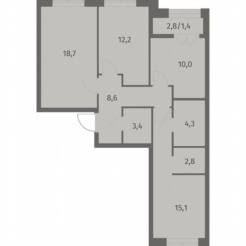 3-к. квартира, 76,5 м², 5/11 эт.