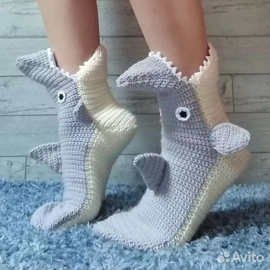 Носки Акулы ручной работы