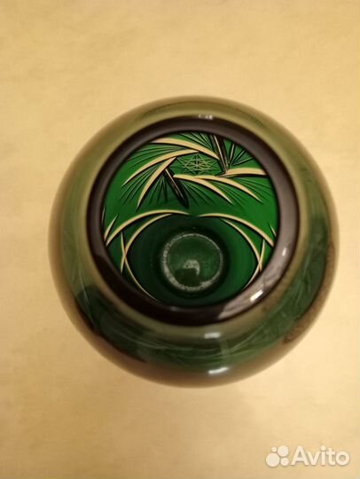 Ваза цветной хрусталь Германия